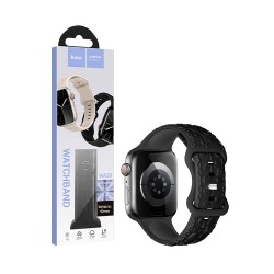 Bracelete de Silicone Hoco WA30 Flexible Series iWatch (42/44/45/49mm) Preto Bracelete de Silicone Hoco WA30 Flexible Series iWatch (42/44/45/49mm) Preto